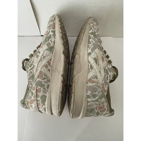 ASICS WOMENS GEL LYTE GREEN CAMO ATHLETIC SHOES HL7V8 SIZE 10 LOW TOP SNEAKERS - Picture 4 of 6